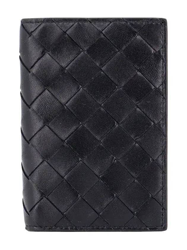 보테가베네타 인트레치아토 여권 지갑 블랙