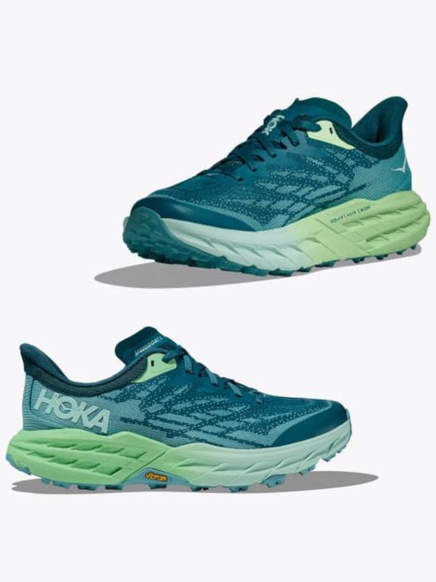 호카 오네오네 여성 스피드고트 5 미디움 러닝화 트레일 등산화 운동화 Deep Lagoon