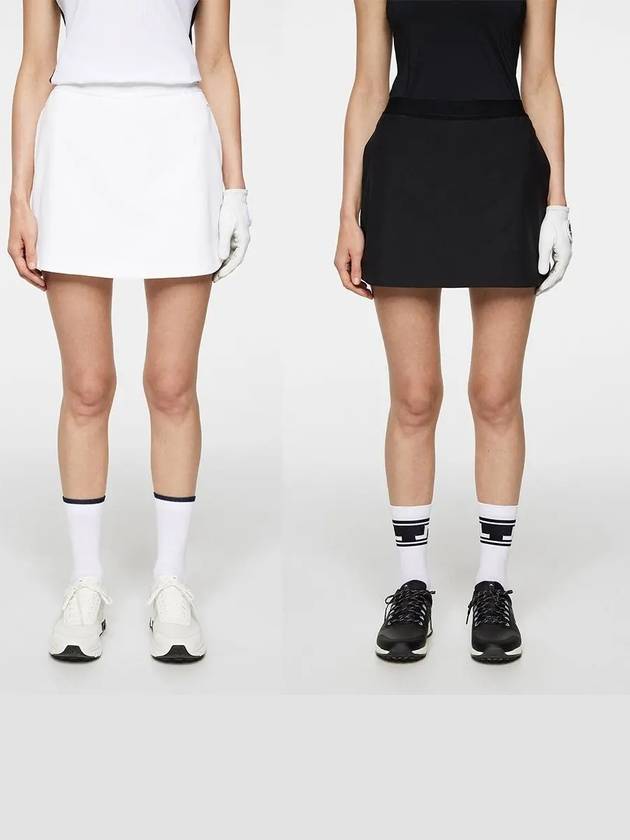제이린드버그 스커트 골프웨어 여성 스텔라 치마 화이트 블랙