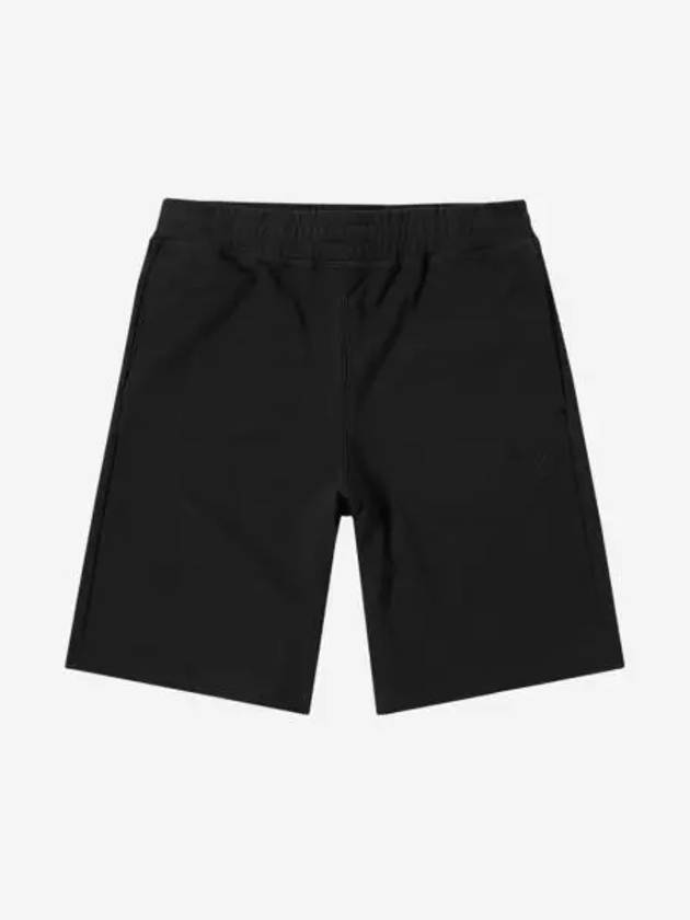스투시 스탁 로고 테리 쇼츠 블랙 Stussy Stock Logo Terry Shorts Black