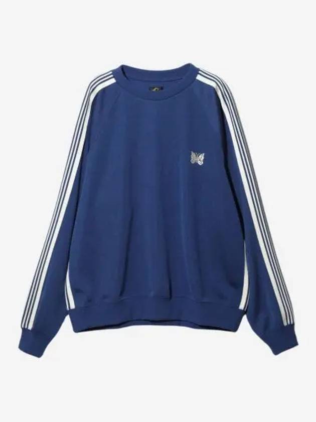 니들스 트랙 크루넥 셔츠 폴리 스무스 로얄 Needles Track Crew Neck Shirt Poly Smooth Royal