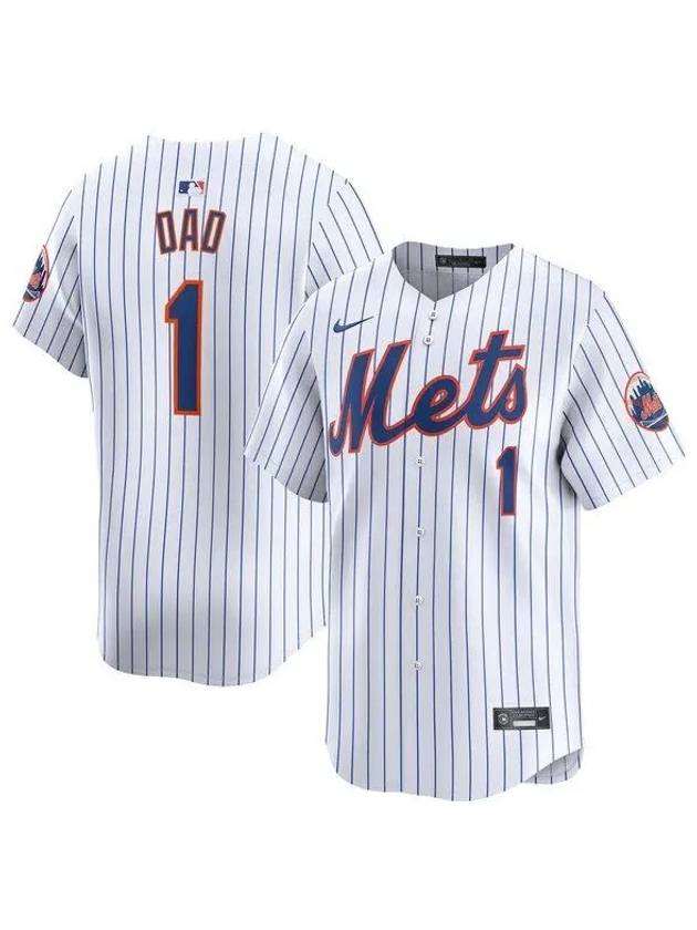 1064825 나이키 MLB 뉴욕 메츠 1 Dad 홈 저지 화이트