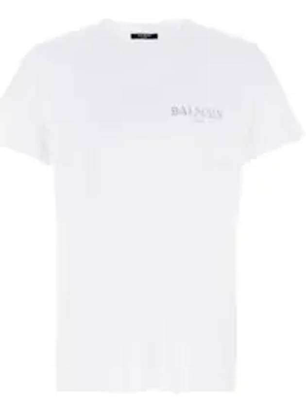 발망 빈티지 오르가니 코튼 반팔 티셔츠 화이트