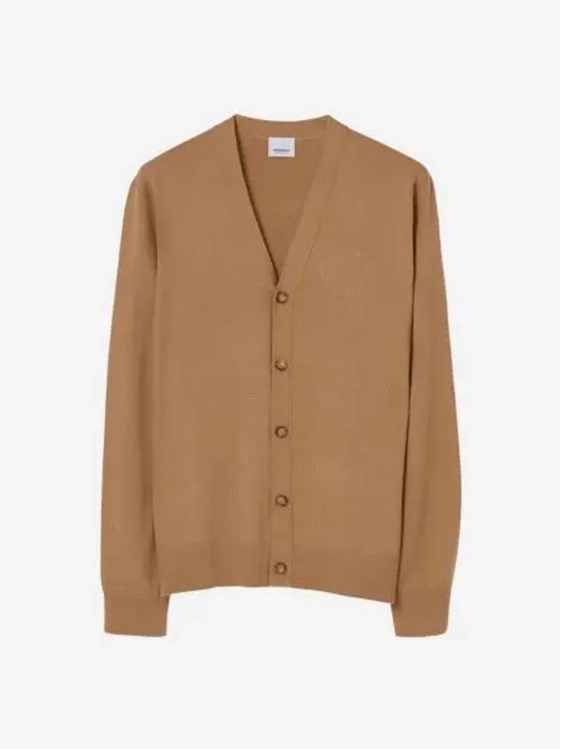 버버리 자수 오크 리프 크레스트 울 가디건 카멜 Burberry Embroidered Oak Leaf Crest Wool Cardigan Camel