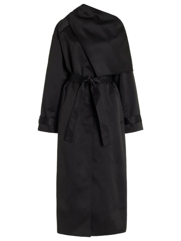 더 가먼트 켈리 코튼 블렌드 트렌치 코트 블랙