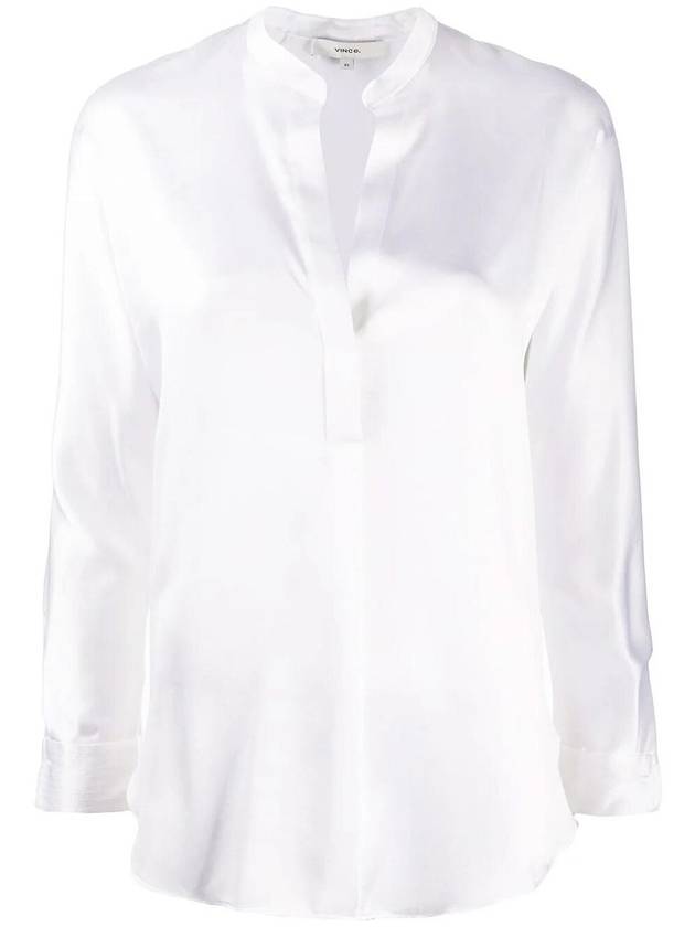 Vince Band Collar Blouse