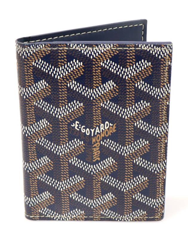 Goyard 고야드 APMMARC 12 네이비 고야딘 캔버스 생마르크 카드지갑