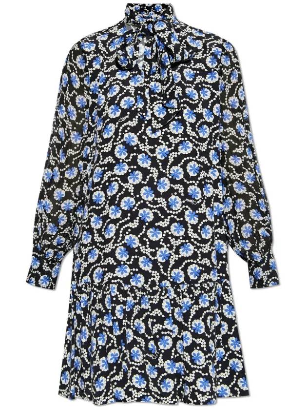 다이앤 폰 푸르스텐버그 올오버 패턴 미니 드레스 DVFDL4S0450_PRTBU