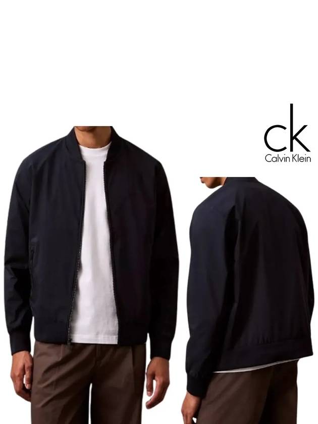 캘빈클라인 자켓 로고 봄버 탑 재킷 네이비