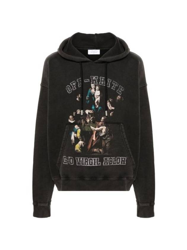 오프화이트 메리 스케이트 후드 블랙