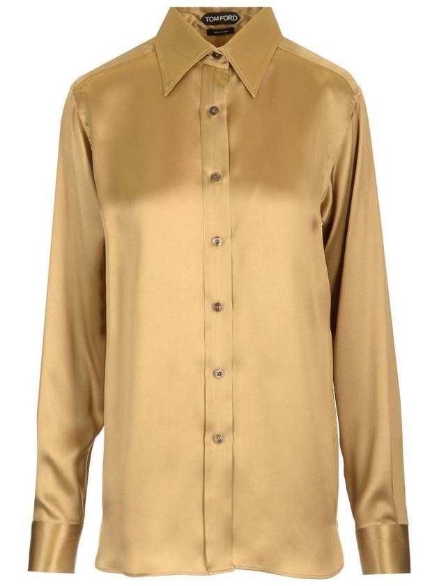톰포드 CA3266 FAX1191BY320 Flowing silk charmeuse shirt