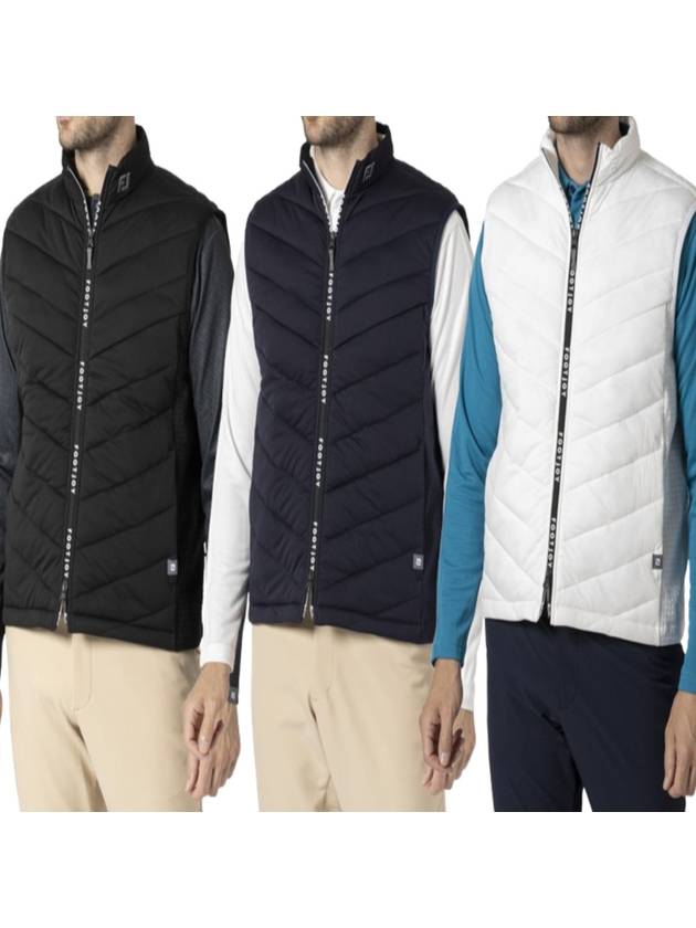 풋조이 패딩 조끼 기모 니트 라미네이션 안솜 베스트 24 FW