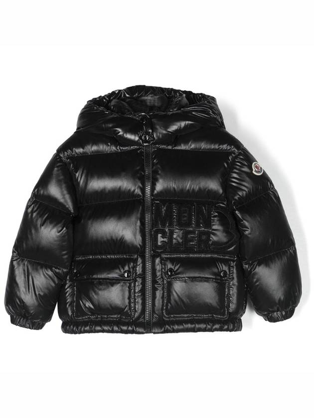 몽클레르 키즈 ABBAYE 아바예 패치 로고 다운 패딩 자켓 블랙 1A00050 5963V 999