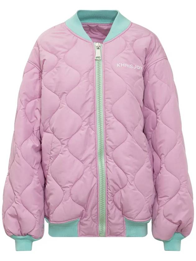Khrisjoy 퀼팅 집업 봄버 재킷 DSW019NY_MV165