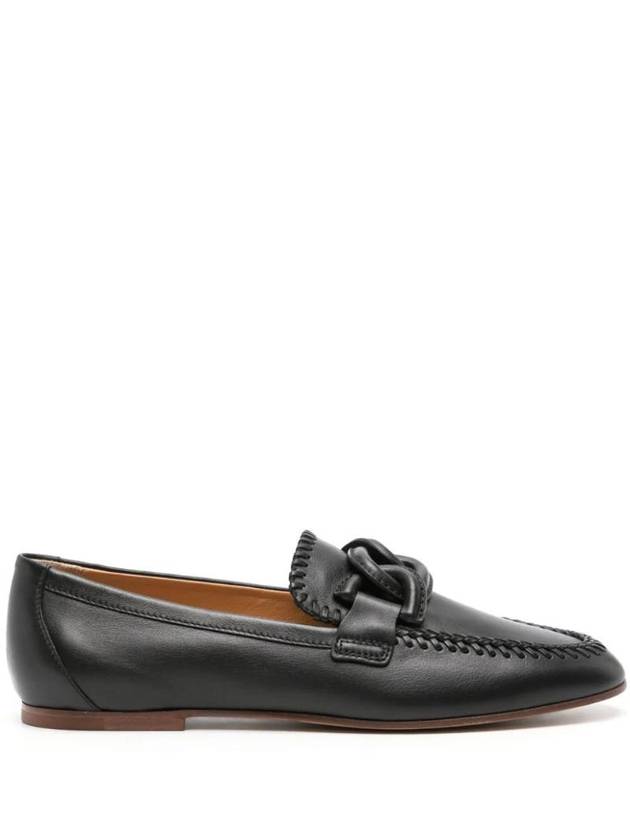 토즈 chain link leather loafers XXW79A0IC40MID