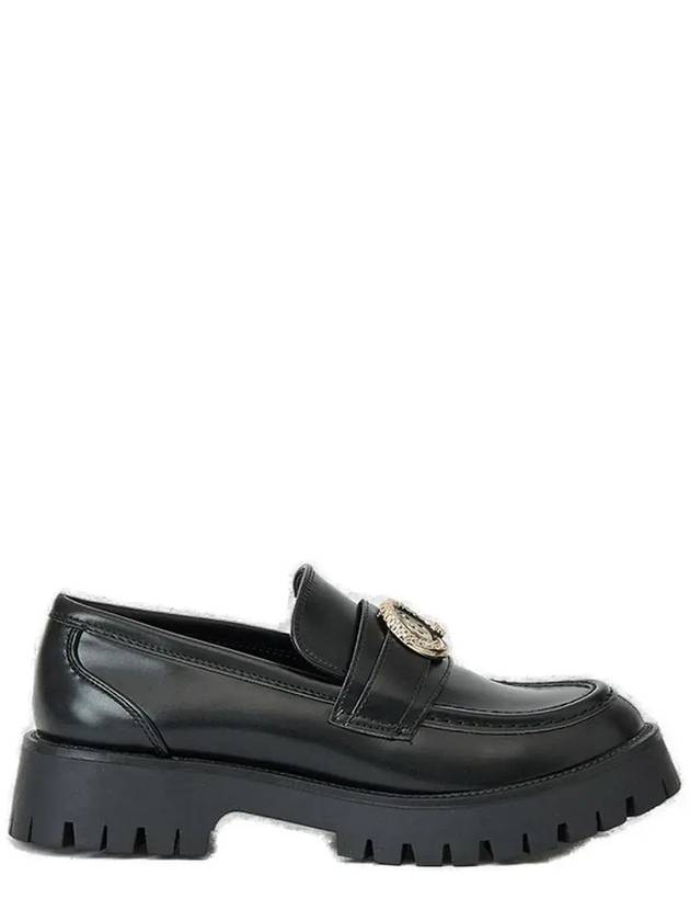 저스트 카발리 로고 플라크 라운드 토 로퍼 77RA3S84ZS984_899