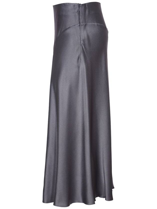 알베르타 페레티 플레어 헴 새틴 미디 스커트 Alberta Ferretti Flared Hem Satin Midi Skirt
