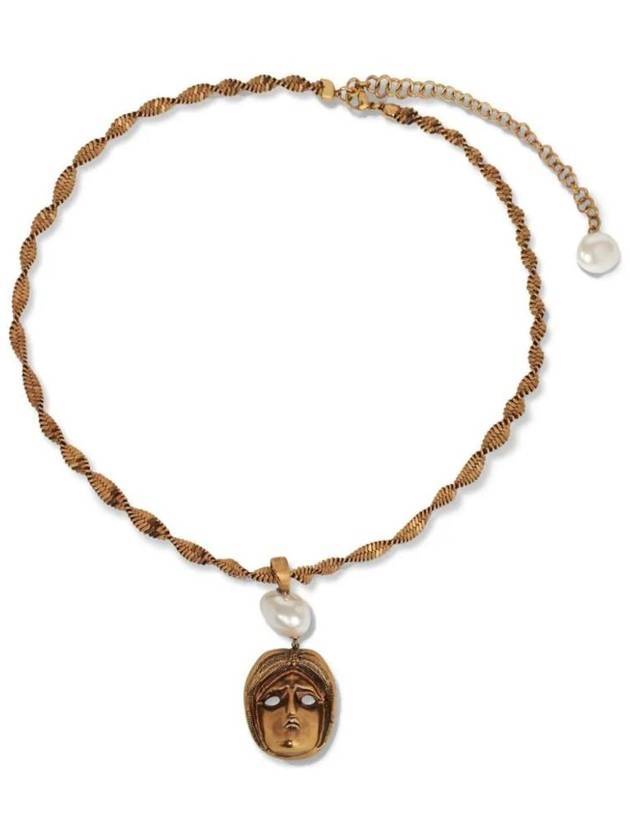 에트로 펜던트 목걸이 골드