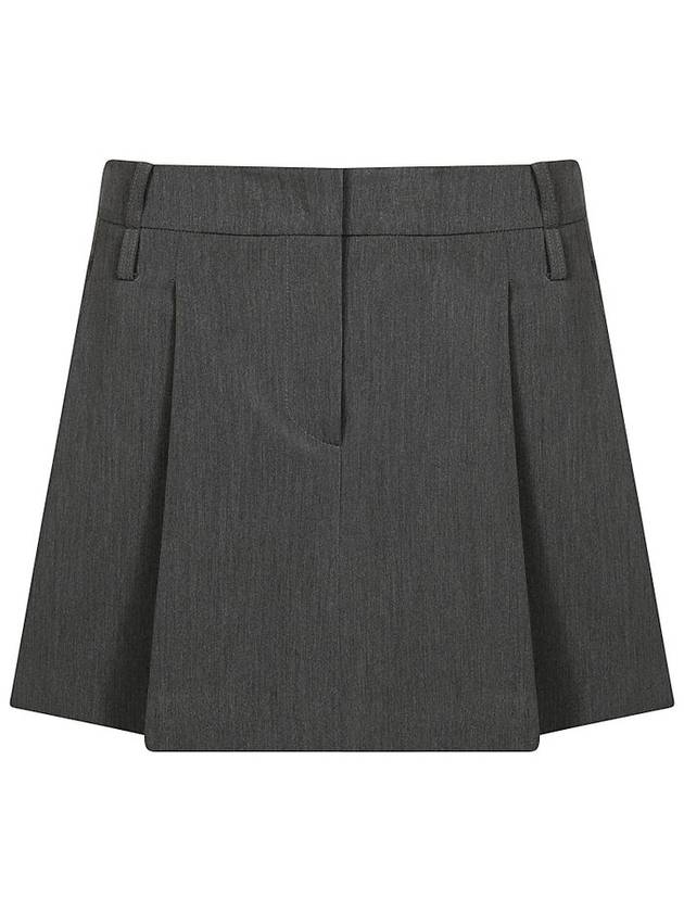 핑코 클래식 플리츠 디테일 미니 스커트