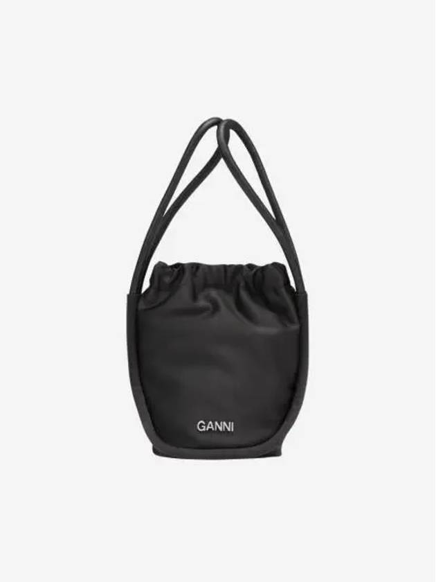 가니 노트 미니 퍼스 백 블랙 Ganni Knot Mini Purse Bag Black