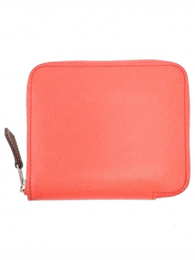 에르메스 여성 Hermes(에르메스) 코랄 앱송 레더 아잡 실크인 체인지 퍼스 동전지갑 (A각인) > 머니클립/동전지갑 | 강북중고명품