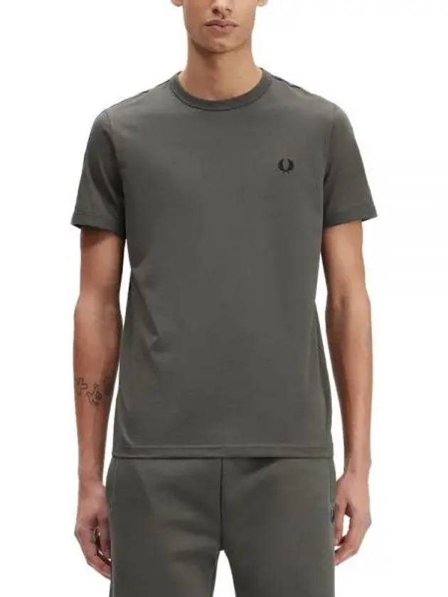 Fred Perry 콘트라스트 테이프 링거 티셔츠 AA847753OM
