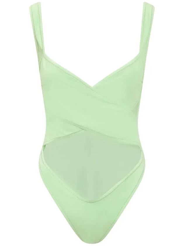Reina Olga Exotica 컷아웃 오픈백 수영복 EXOTICA_SOLIDNEONGREEN