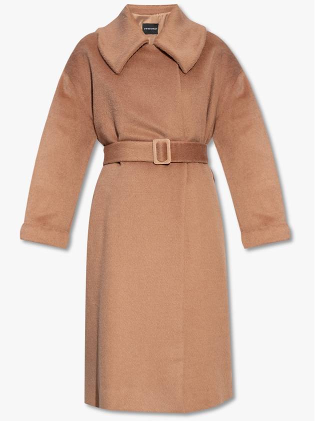 엠포리오 아르마니 여성 Emporio Armani Belted Coat  Women's  Brown