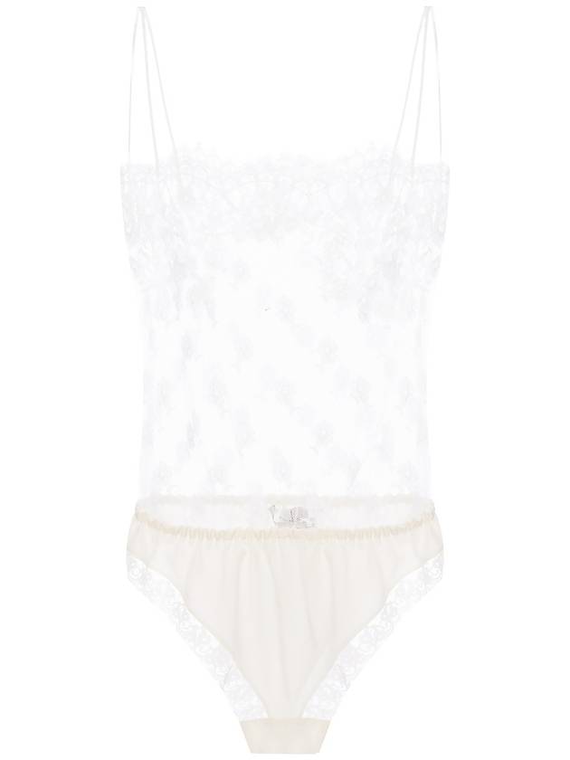 20SS 스텔라 맥카트니 여성 커버업 Stella McCartney Lace Bodysuit  Women's  White