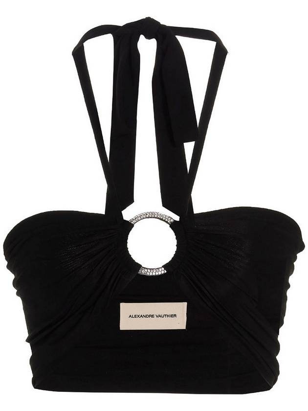 Alexandre Vauthier Crystal cropped top