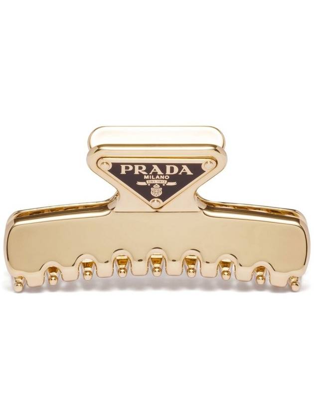24FW 프라다 메탈 헤어 클립 골드 1IF103 2BA6 F0056