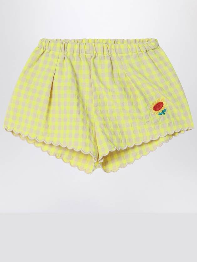 Yellow Shorts In Vichy Fabric