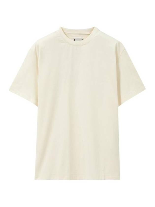 우영미 자수 로고 티셔츠 아이보리   25SS W251TS02702I