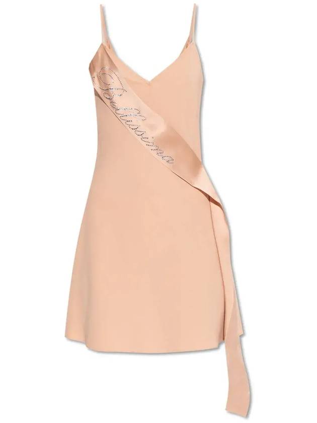 블루마린 크리스탈 장식 슬립 드레스 P522A625A0_N0145