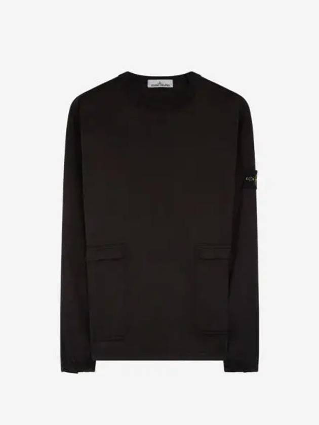 스톤 아일랜드 10619 스트레치 코튼 트윌 오버셔츠 블랙 21SS Stone Island 10619 Stretch Cotton Twill Overshirt Black 21SS