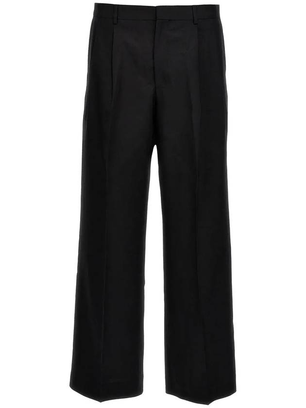 선플라워 미드라이즈 스트레이트 레그 팬츠 4109_BLACK