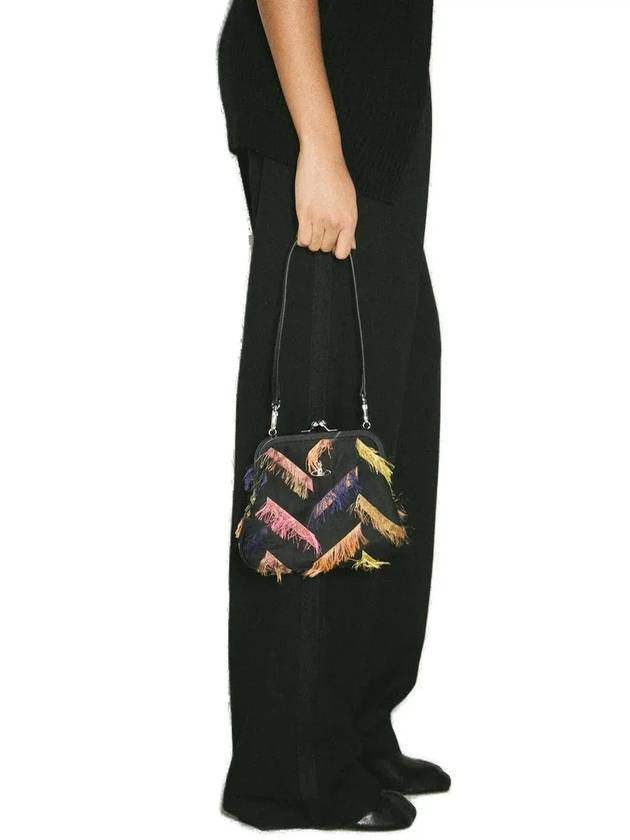 비비안 웨스트우드 프린지 디테일 클러치 백 4B01000HWW012D_N103