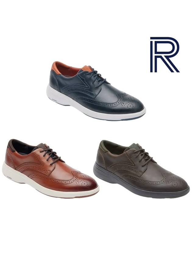 락포트 남성화 노아 윙팁 워킹 구두 신발 네이비 브라운 다크브라운