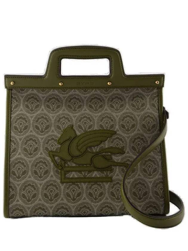 Etro 미디엄 데님 자카드 러브 트로터 백 WP1D0015AQ037N3644_NERO