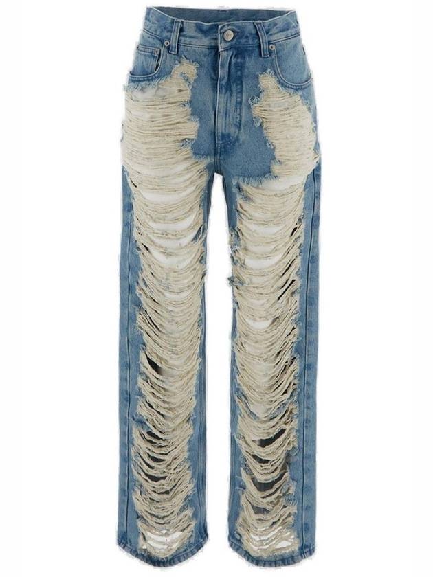 MM6 메종 마르지엘라 리피드 스트레이트 레그 진