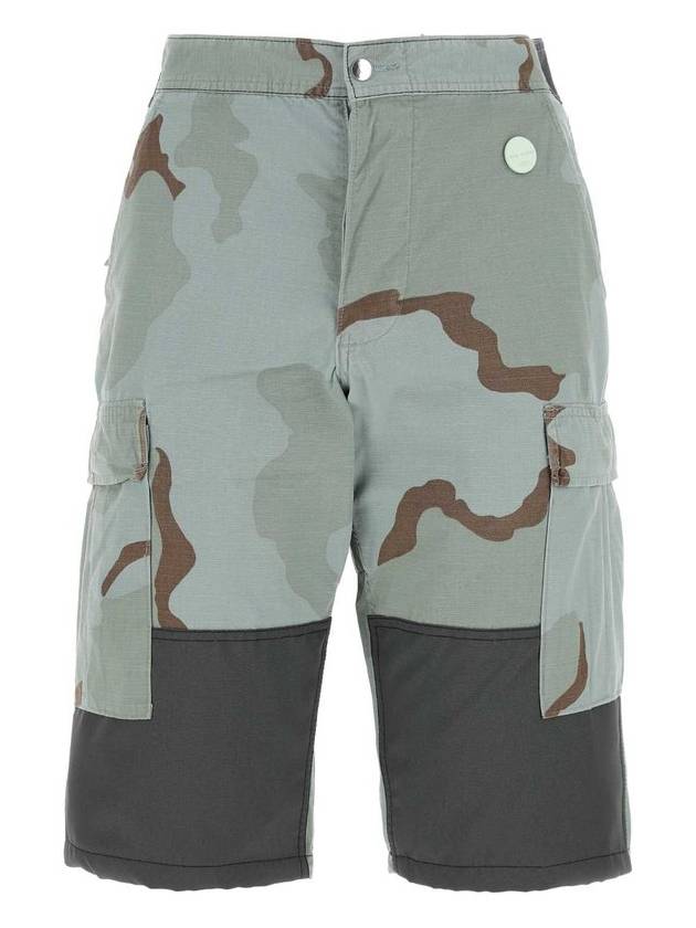 OAMC 위장 패턴 무릎 길이 카고 반바지