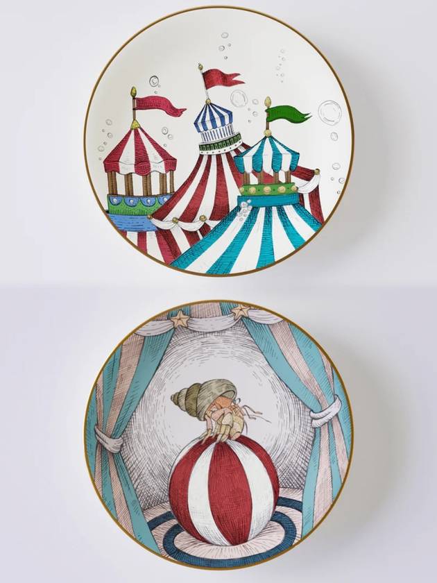 아쿠아틱 크리쳐스 서커스 허밋 플레이트 세트 2pc 세트 Searcus Hermit plates set