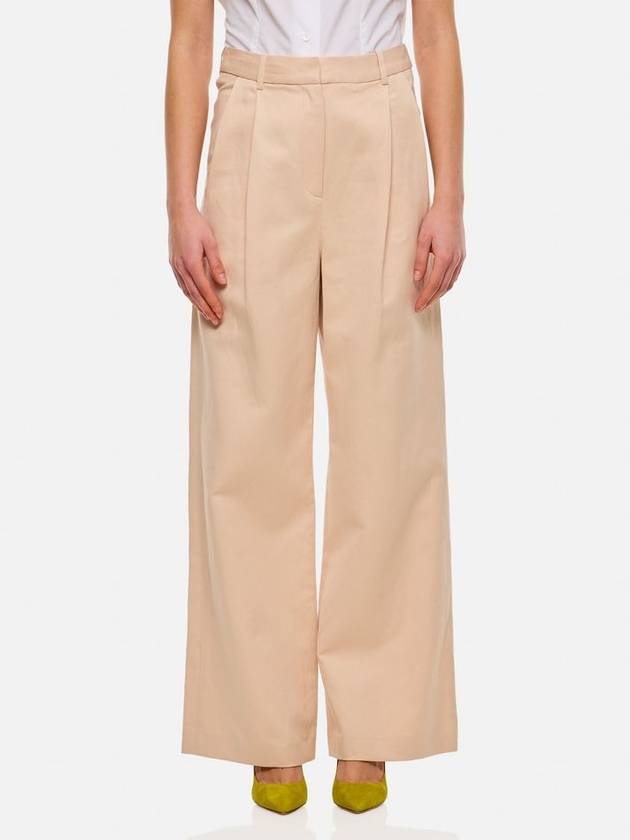 Loulou Studio Relaxed Cotton Linen Blend Pants