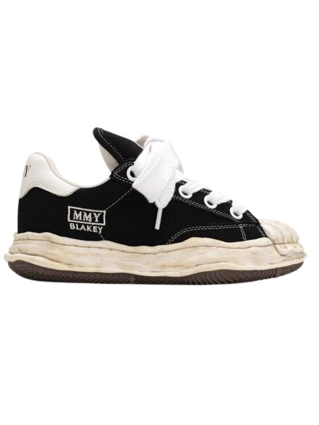 메종 미하라 야스히로 블레이키 VL OG솔 캔버스 로우탑 스니커즈 블랙