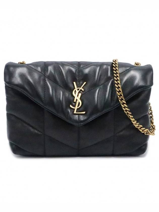 생로랑 여성 Saint Laurent(생로랑) 620333 블랙 램스킨 금장  미니 PUFFY 숄더백 &gt; 숄더백 | 강북중고명품
