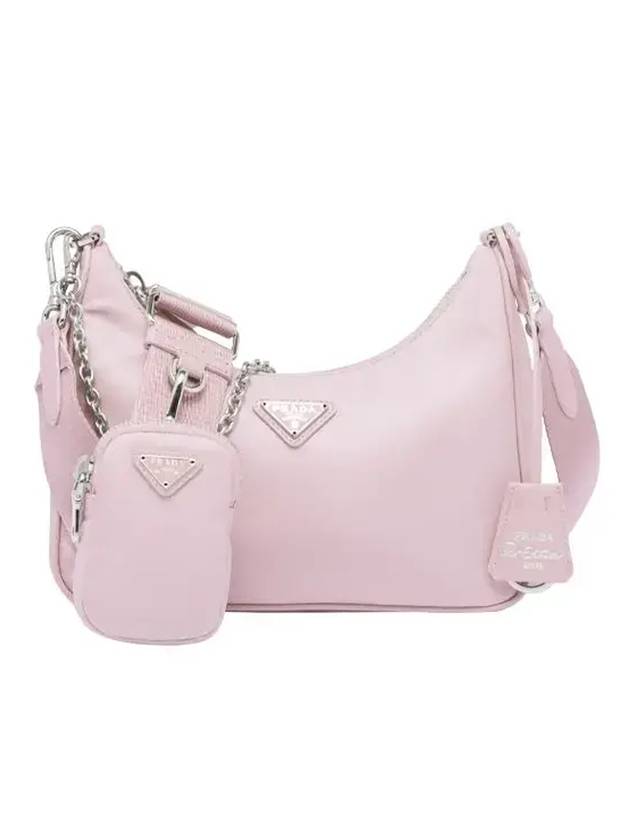 프라다 리에디션 2005 리나일론 숄더 백 핑크