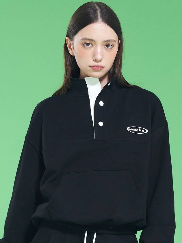 25SS 맥키 여성 러쉬 아노락 스웻셔츠 블랙 MCSS125TP6BK