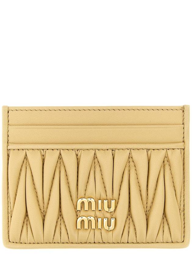 MIU MIU 5MC076AFPPF0K57 Matelasse nappa cardholder