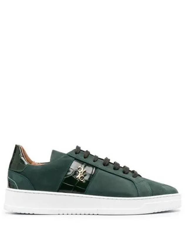 맨즈 Billionaire crocodile effect low top sneakers