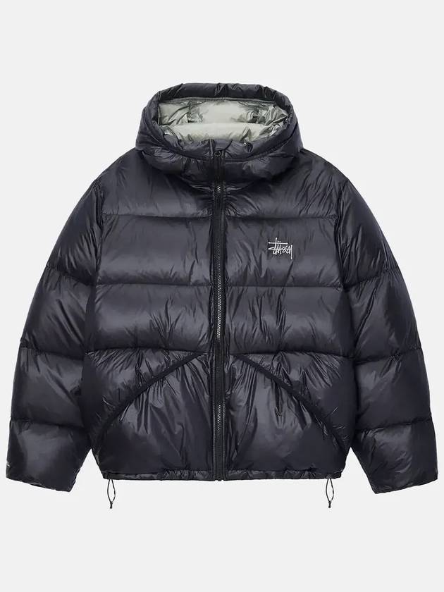 2024FW 스투시 다운 파카 마이크로 립스탑 블랙 115685